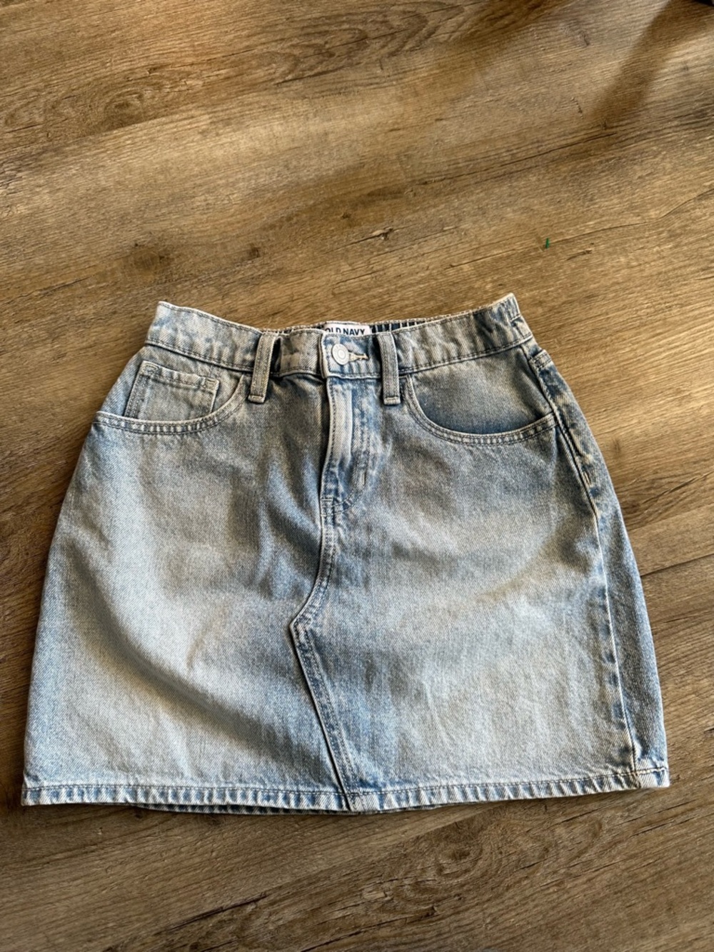 Old Navy Light Wash Denim A-Line Skirt